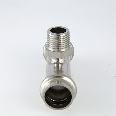 Тройник с наружной резьбой Valtec Inox 15 мм х 1/2"