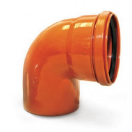 Отвод 90° ф160 Рыжий Ostendorf