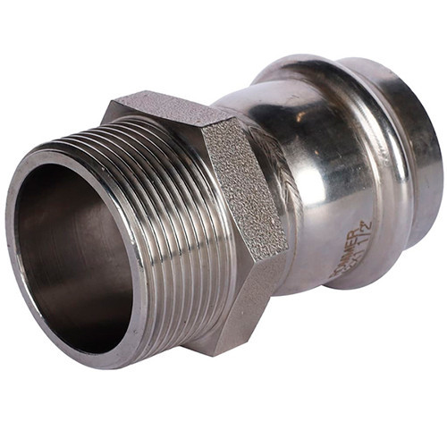 Пресс-переходник Rommer ф42х1 1/2" ВПр-Нр нержавеющая сталь
