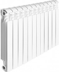 Радиатор алюминиевый секционный ISEO 500 12 секций, боковое подключение, белый Global