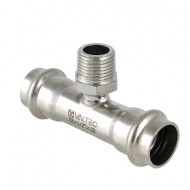 Тройник с наружной резьбой Valtec Inox 18 мм х 1/2"