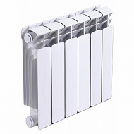 Радиатор биметаллический секционный Rifar Base 500 6 секций, боковое подключение Радиатор биметаллический секционный Rifar Base 500 6 секций, боковое подключение