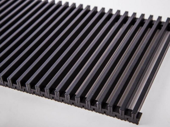 Решетка рулонная алюминиевая для конвектора 350-1500, черная TechnoWarm