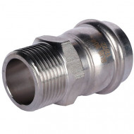 Пресс-переходник Rommer ф35х1" ВПр-Нр нержавеющая сталь