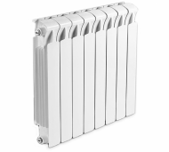 Радиатор биметаллический секционный Rifar Base 500 8 секций, боковое подключение Радиатор биметаллический секционный Rifar Base 500 8 секций, боковое подключение