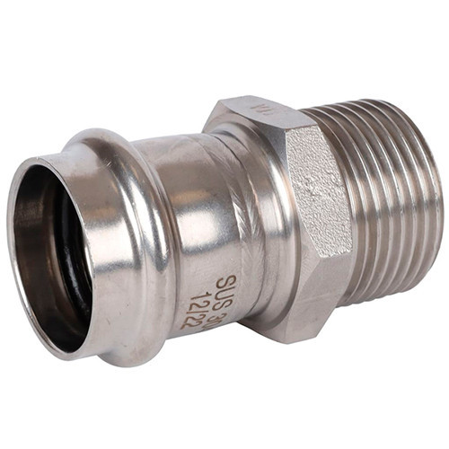 Пресс-переходник Rommer ф28х1" ВПр-Нр нержавеющая сталь