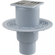 Трап cливной прямой 100х100/50 мм с сухим затвором Zeissler