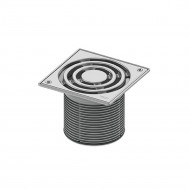 TECE Декоративная решетка 150 мм в стальной рамке с фиксаторами с монтажным элементом 3660010