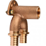 Угольник настенный проходной rautitan RX, ВР 20-Rp1/2" длинный Rehau