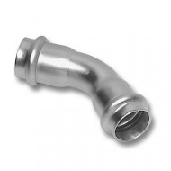 Пресс-отвод двухраструбный 45° нержавеющая сталь 28 Sanha
