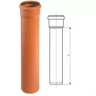 Труба Агригазполимер НПВХ ф160х1000мм по ГОСТу SN 4