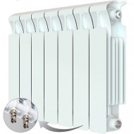 Радиатор биметаллический монолитный Rifar Monolit Ventil 350 7 секций, нижнее правое подключение Радиатор биметаллический монолитный Rifar Monolit Ventil 350 7 секций, нижнее правое подключение