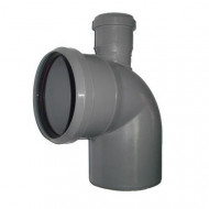 Отвод канализационный ф110х110х50 90° верхний Политэк