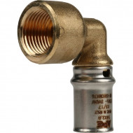 Угольник-переходник с внутренней резьбой 16х1/2" для металлопластиковых труб, прессовой STOUT Угольник-переходник с внутренней резьбой 16х1/2" для металлопластиковых труб, прессовой STOUT