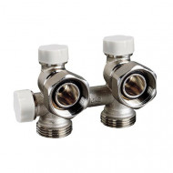 Блок для однотрубной системы 3/4″xМ 24x19 угловой Luxor