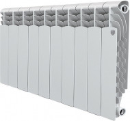 Радиатор алюминиевый секционный Royal Thermo Revolution 350 10 секций, боковое подключение, белый