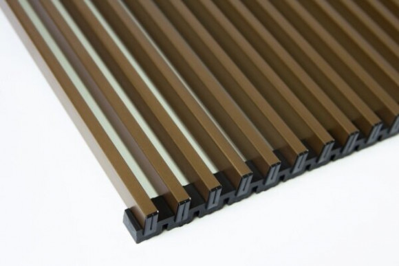Решетка рулонная алюминиевая для конвектора 350-2200, коричневая TechnoWarm
