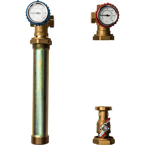 Насосная группа с прямым контуром 1" без насоса в теплоизоляции Stout