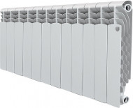 Радиатор алюминиевый секционный Royal Thermo Revolution 350 12 секций, боковое подключение, белый