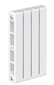 Радиатор биметаллический монолитный Rifar Supremo 500 4 секции, боковое подключение Радиатор биметаллический монолитный Rifar Supremo 500 4 секции, боковое подключение