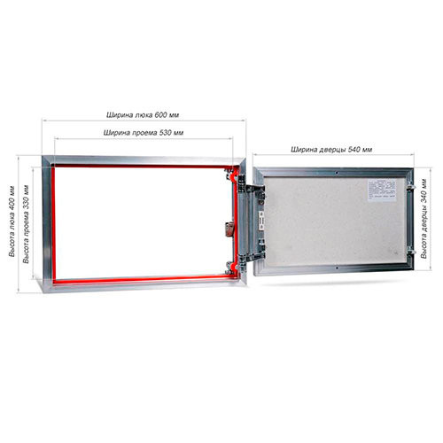 Люк настенный ETP 60-40 Практика