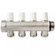 Коллектор на 4 контура G1"хG3/4" Rehau