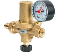 Клапан подпиточный Alimat ALOMD 1/2" с манометром и штуцером Watts