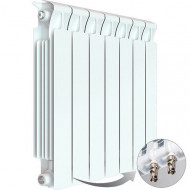 Радиатор биметаллический монолитный Rifar Monolit Ventil 500 7 секций, нижнее левое подключение