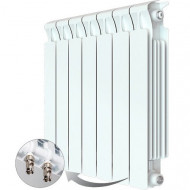 Радиатор биметаллический монолитный Rifar Monolit Ventil 500 7 секций, нижнее правое подключение