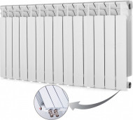 Радиатор биметаллический секционный Rifar Base Ventil 500 14 секций, нижнее правое подключение Радиатор биметаллический секционный Rifar Base Ventil 500 14 секций, нижнее правое подключение