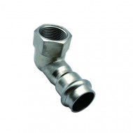 Пресс-угольник ф15х1/2" ВР Ver-Pro нержавеющая сталь