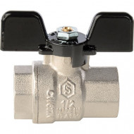 Кран шаровой полнопроходной Stout ВВ 1 1/4" бабочка