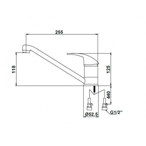 Смеситель для кухни Magistro 14133-6 Kaiser Sandbeige