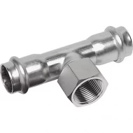 Пресс-тройник ВР 35х3/4"х35 Sanha нержавеющая сталь