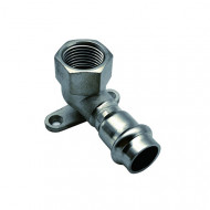 Пресс-водорозетка ф15х1/2" Ver-Pro нержавеющая сталь