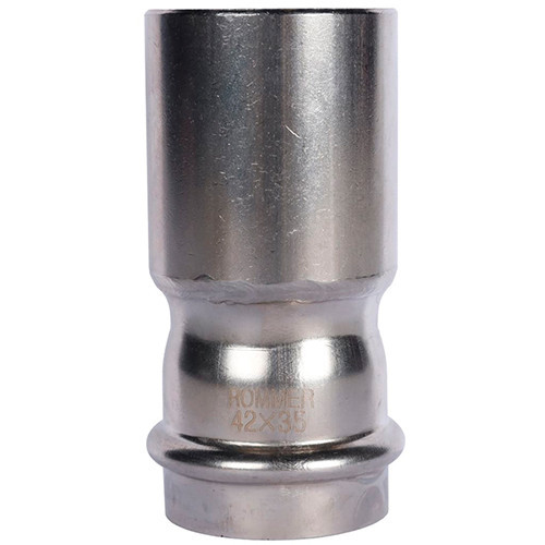 Пресс-муфта переходная Rommer ф42х35 ВПр-НПр нержавеющая сталь