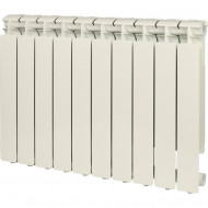 Радиатор алюминиевый секционный BRAVO 500 10 секций, боковое подключение, белый STOUT