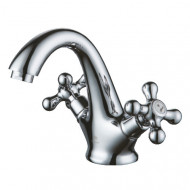 Смеситель двухвентильный для умывальника GZ 17011 Ganzer