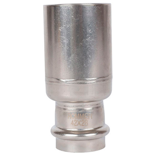 Пресс-муфта переходная Rommer ф42х28 ВПр-НПр нержавеющая сталь