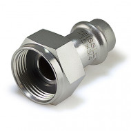 Пресс-соединитель Zeissler ф15х1/2" ВПр-НГ из нержавеющей стали