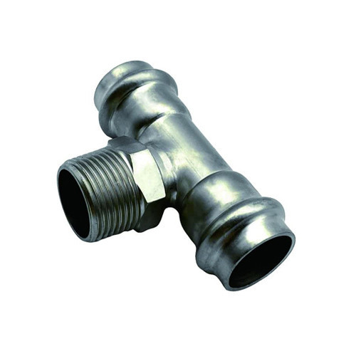 Пресс-тройник НР ф15х1/2" Ver-Pro нержавеющая сталь