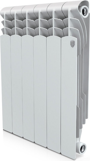 Радиатор биметаллический секционный Royal Thermo Revolution Bimetall 500 2.0 6 секций, боковое подключение