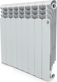 Радиатор биметаллический секционный Royal Thermo Revolution Bimetall 500 2.0 8 секций, боковое подключение Радиатор биметаллический секционный Royal Thermo Revolution Bimetall 500 2.0 8 секций, боковое подключение