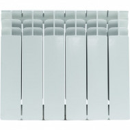 Радиатор биметаллический TITAN 350 6 секций, боковое подключение, белый RAL 9016 STOUT Радиатор биметаллический TITAN 350 6 секций, боковое подключение, белый RAL 9016 STOUT