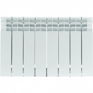 Радиатор биметаллический TITAN 350 8 секций, боковое подключение, белый RAL 9016 STOUT Радиатор биметаллический TITAN 350 8 секций, боковое подключение, белый RAL 9016 STOUT