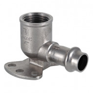  Пресс-водорозетка Valtec Inox из нержавеющей стали 18 мм х 1/2"