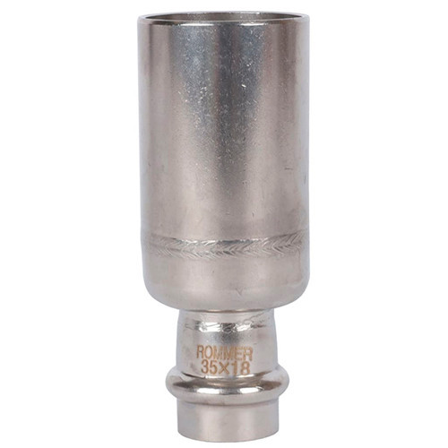 Пресс-муфта переходная Rommer ф35х18 ВПр-НПр нержавеющая сталь