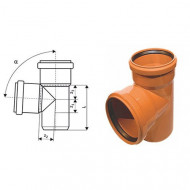 Тройник 90° ф160 Рыжий Ostendorf