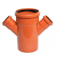 Крестовина Ø110×50×50×45° рыжая Flextron