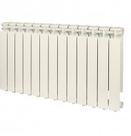 Радиатор алюминиевый секционный BRAVO 500 13 секций, боковое подключение, белый STOUT